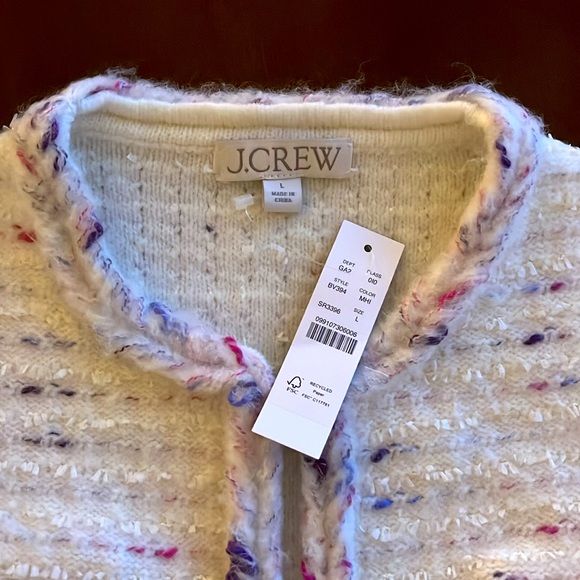 JCrew Cropped Lady Jacket - Size L - NWT - Picture 2 of 4